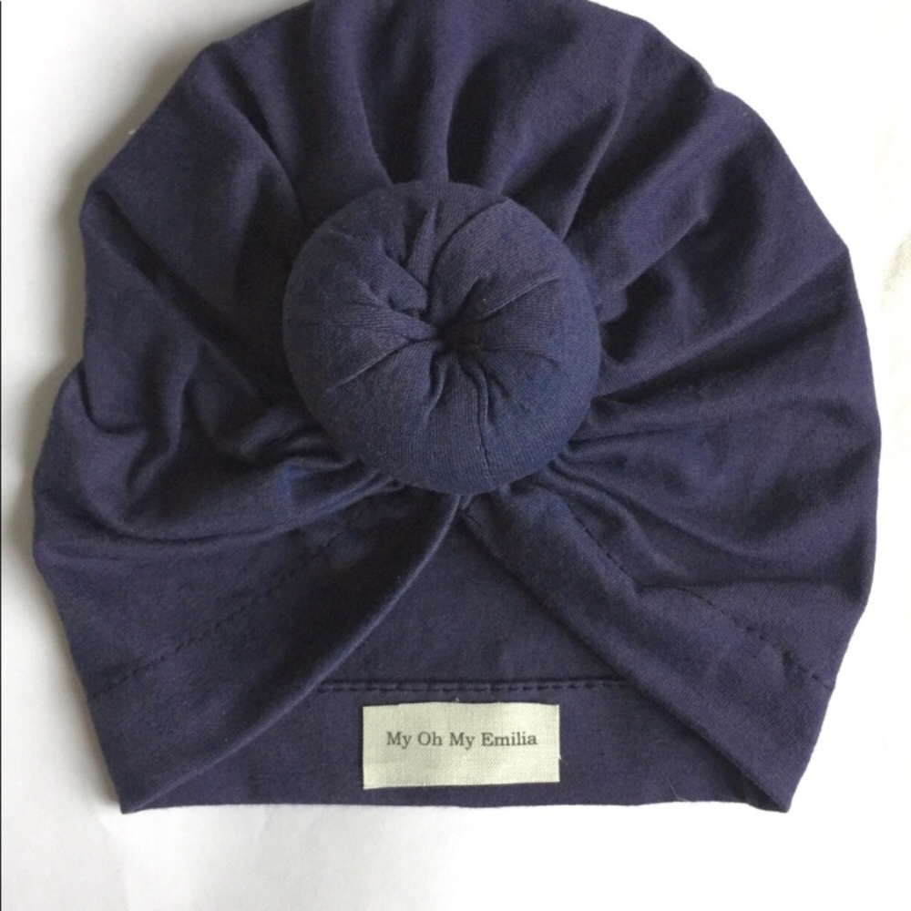 Baby Modern Turban (Navy)